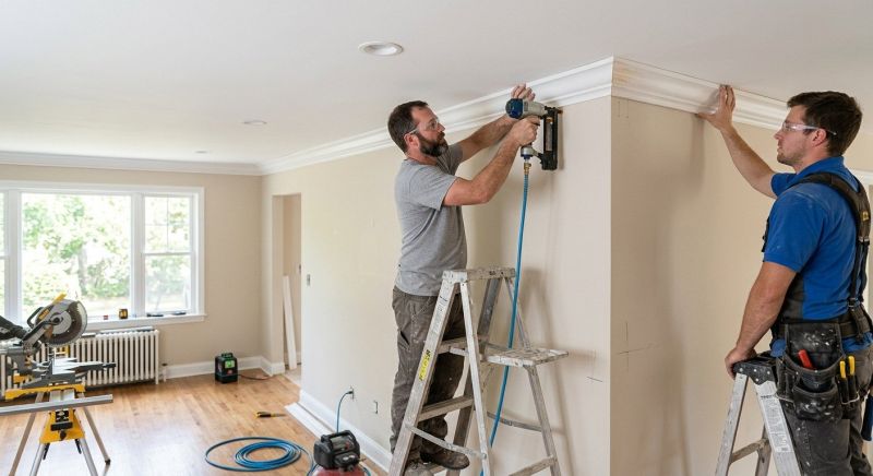 Crown Molding Installation in Wilmington, NC