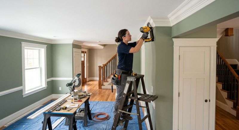 Crown Molding Installation in Wilmington, NC