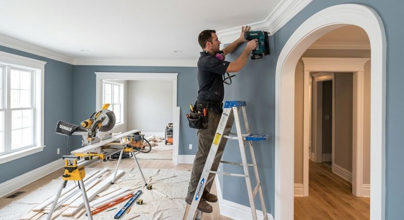Crown Molding Installation in Kansas City, KS