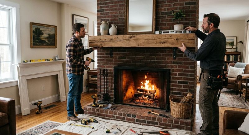 Fireplace Mantel Installation in Kansas City, KS