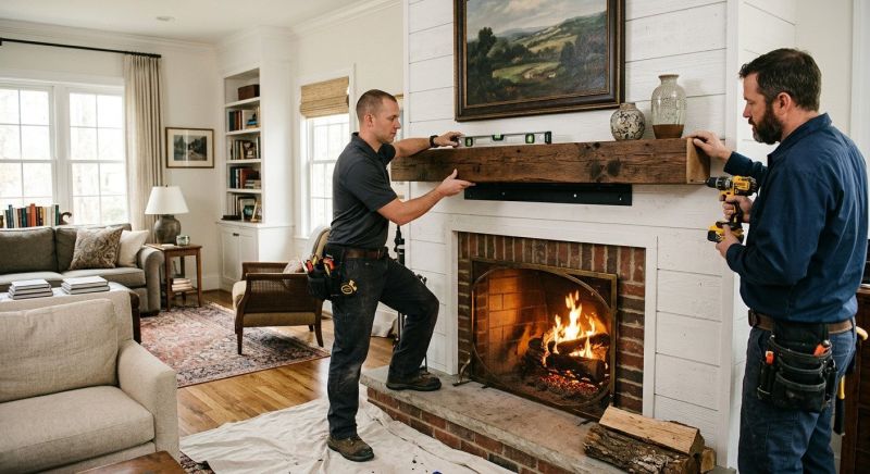 Fireplace Mantel Installation in Wilmington, NC